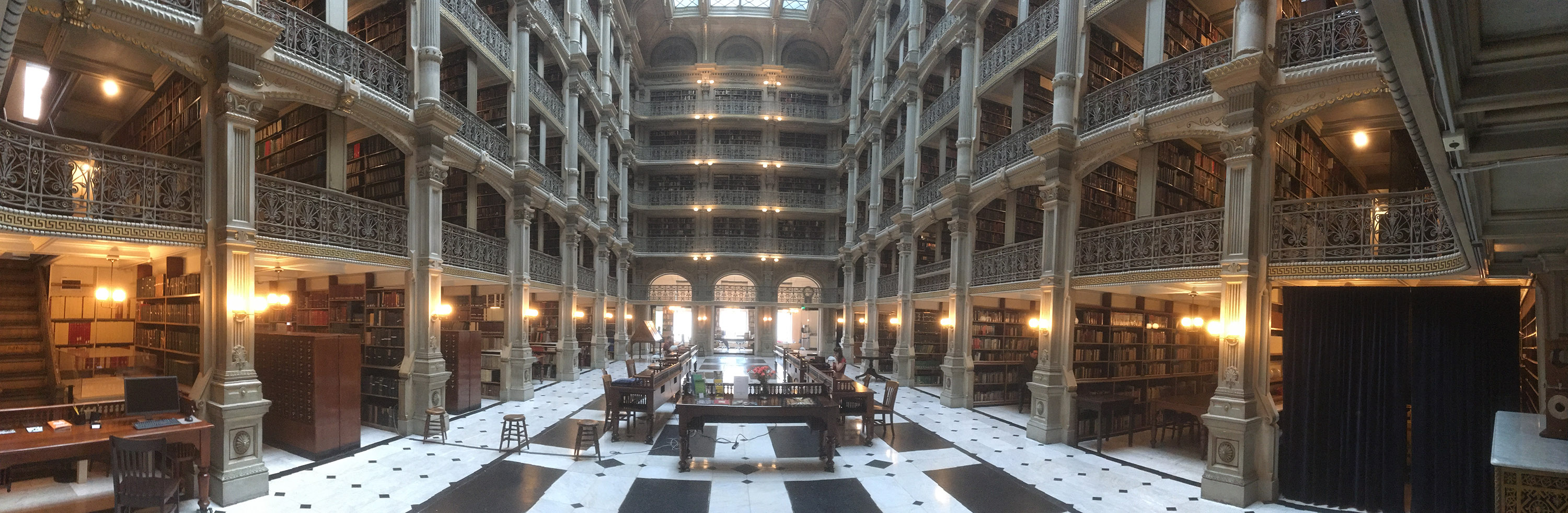 The breathtaking Peabody Library