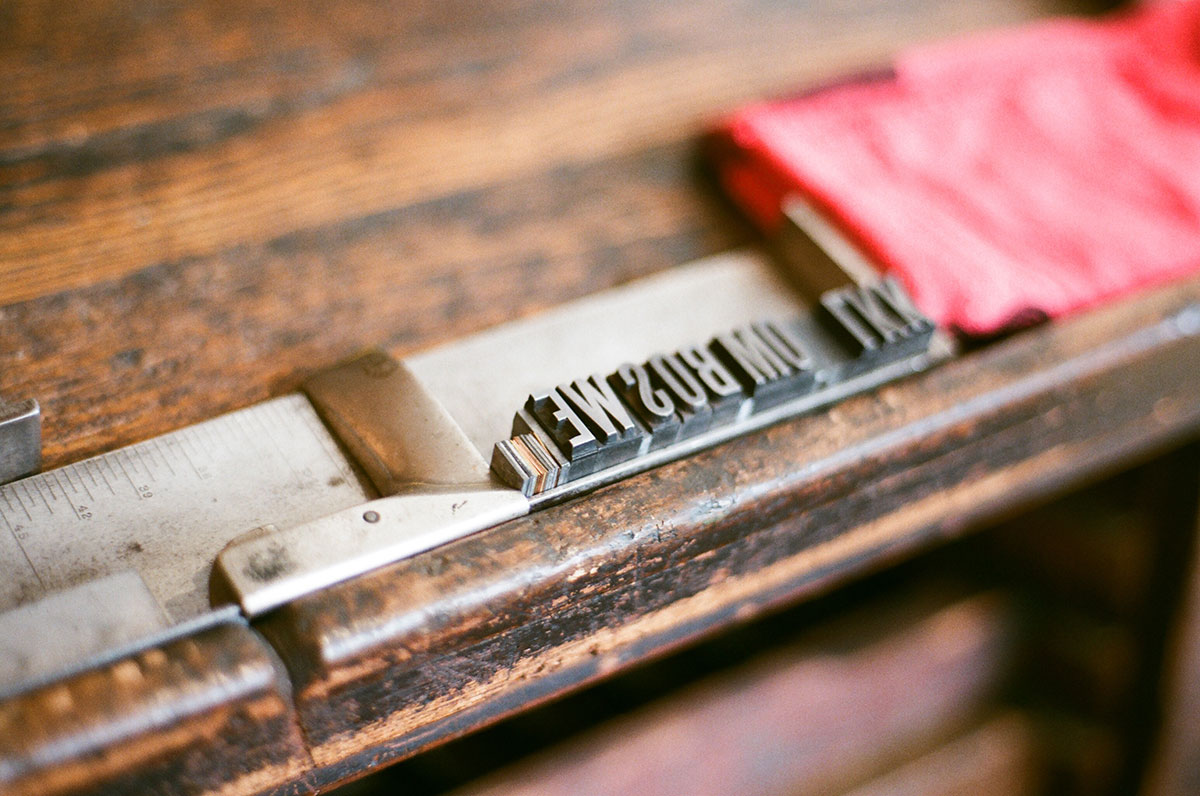 Letterpress typeset